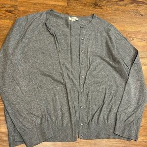 Loft gray cardigan